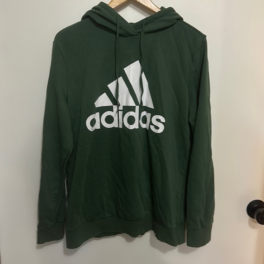 Women’s adidas hoodie in green NWOT, size L slim fit